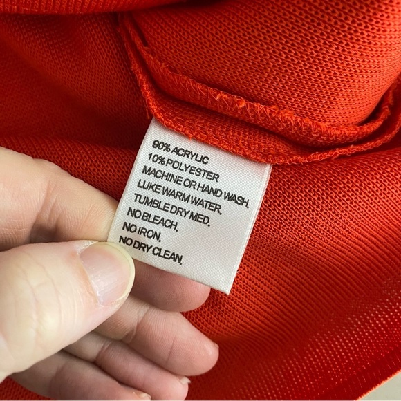 Exclusively Misook Single Button Front Blazer Jacket Large Red - Picture 6 of 7